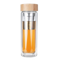 Wholesale Double Wall Glass Bottle BPA Free with Infuser